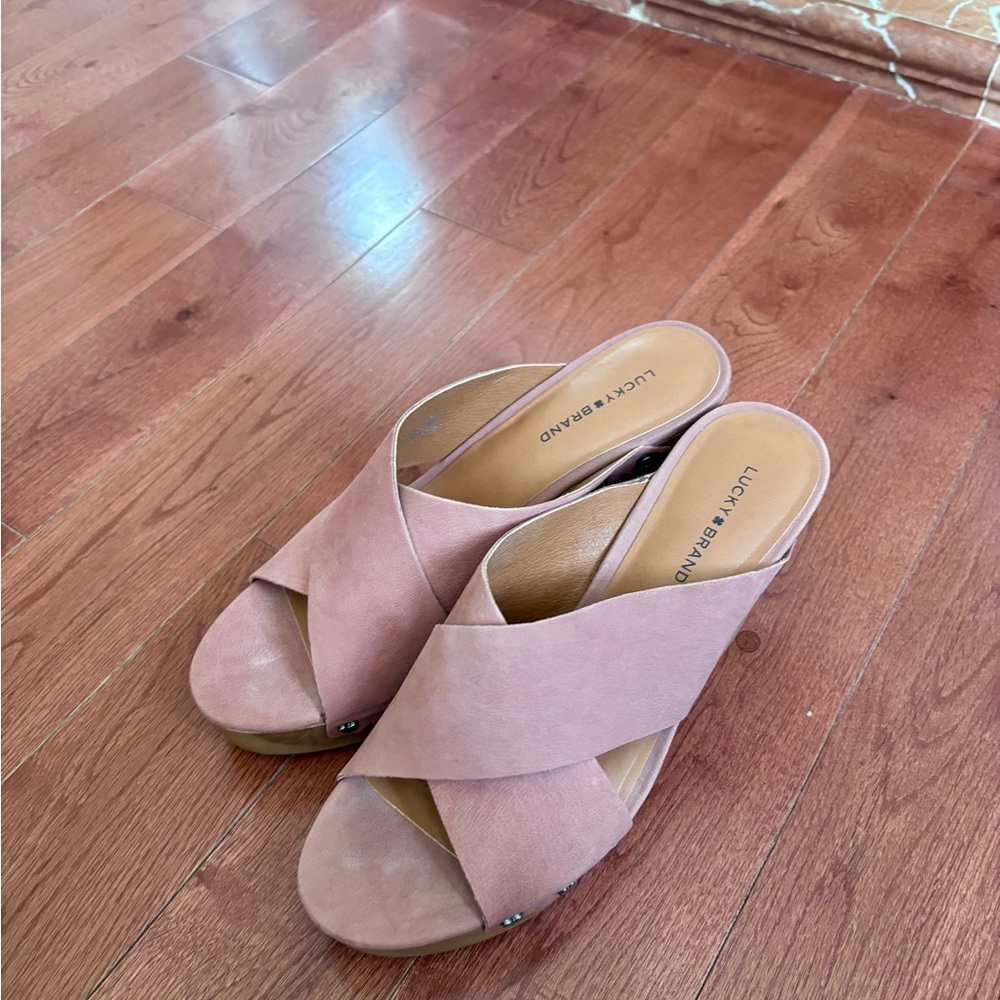 Lucky Brand Women's Blush Pink Mules